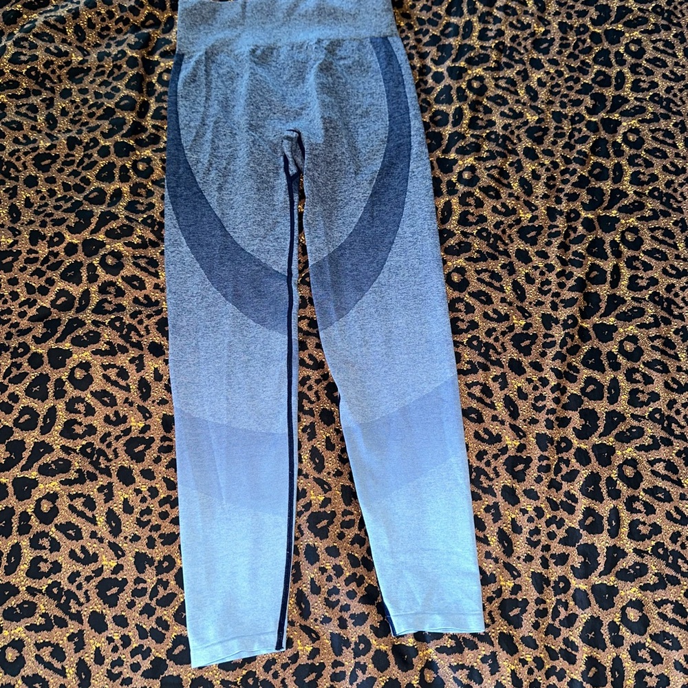 PINK Victoria's Secret Blue Seamless Leggings